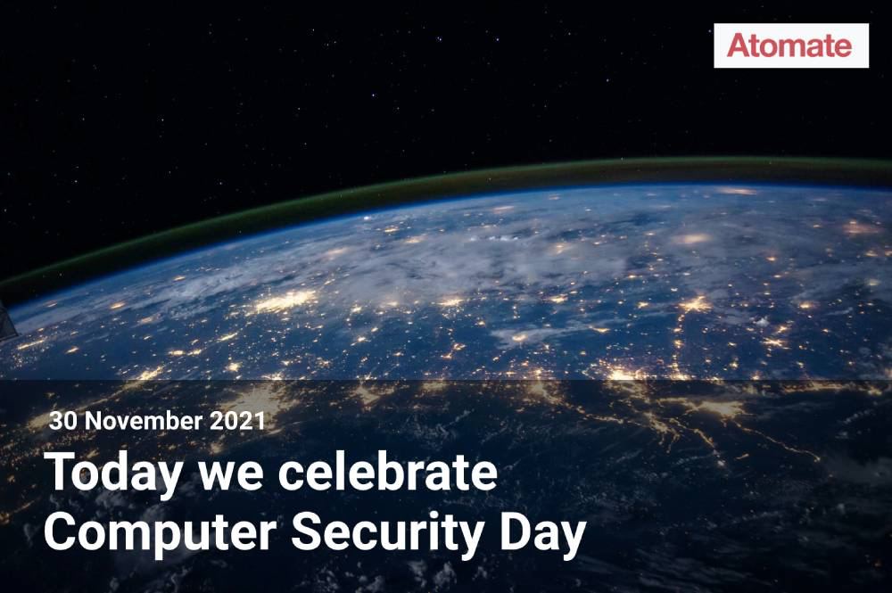 AtomateSoftware's tweet photo. 🎉 Today we celebrate Computer Security Day.
🎉 We encourage you to celebrate Computer Security day by ensuring that your computer, your devices, and the data you have in the cloud are all secure. Please take a minute and read through this guide below - https://t.co/JIZryoB7y7. https://t.co/QXkfPoz5qV