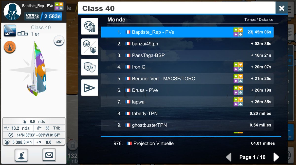 🏆Victoire de <a href="/baptiste_renaut/">Baptiste_Rep</a> en #Class40 sur la @TransatJV! C'est historique!

➡️16 ans, plus jeune vainqueur de course sur <a href="/VirtualRegatta/">Virtual Regatta</a> 

➡️1ère victoire d'un abonné et d'un PV

Baptiste_Rep sera l'invité d'honneur du live ce soir : 
📽️youtu.be/YLQ-0sQLNLg

#Bravo #Voile