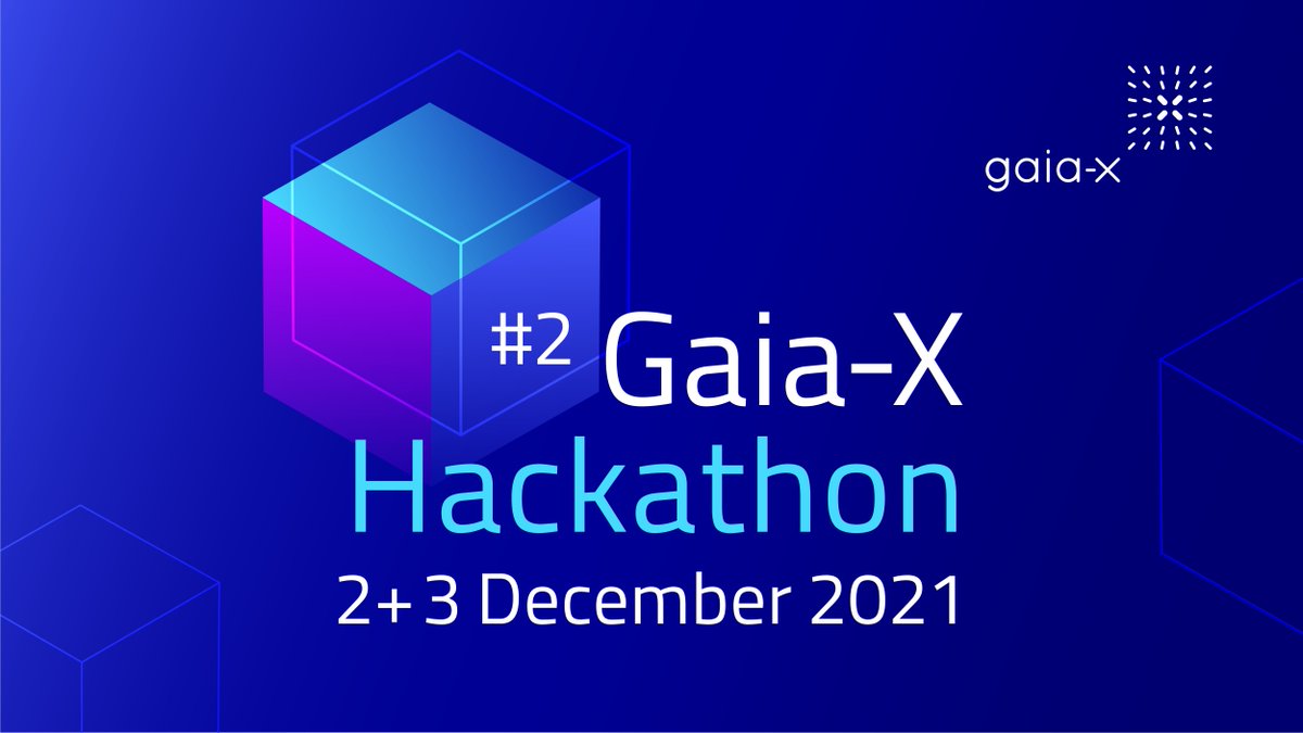 Don't miss out on #GaiaX #Hackathon2! 🗓️ 2+3 Dec 2021 Secure your spot here ➡️ loom.ly/58LP1lE Read more here ➡️ loom.ly/l0azJhA
