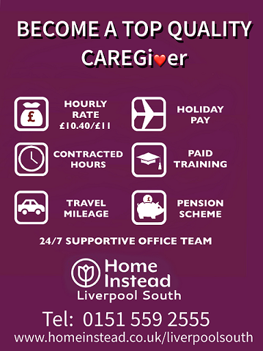 HISClpoolsouth's tweet photo. If you are interested in becoming a carer? or even if you fancy a change of career?
Home Instead Liverpool South currently have vacancies for CAREGivers in their area.
Why not give us a call and arrange an interview today. https://t.co/PatNhoXmue