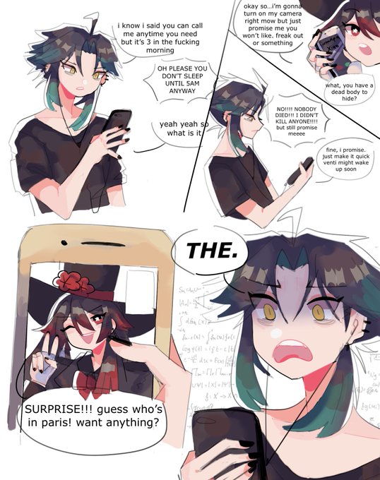 the day xiao finds out 👻 (ive never drawn xiao seriously before this please forgive me 😭)
#hutao #xiao #xingqiu #yanfei #yantao #genshinimpact 
