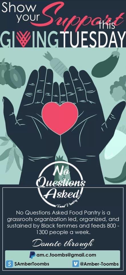 indy10people's tweet photo. It’s #GivingTuesday and we’ve been BUSY!

Last week we redistributed $5,000 to communities in food apartheids, including undocumented folks and those who were recently released from jail. 

Our goal for December is $10,000. 

Share + donate! https://t.co/laqdWnn05K
