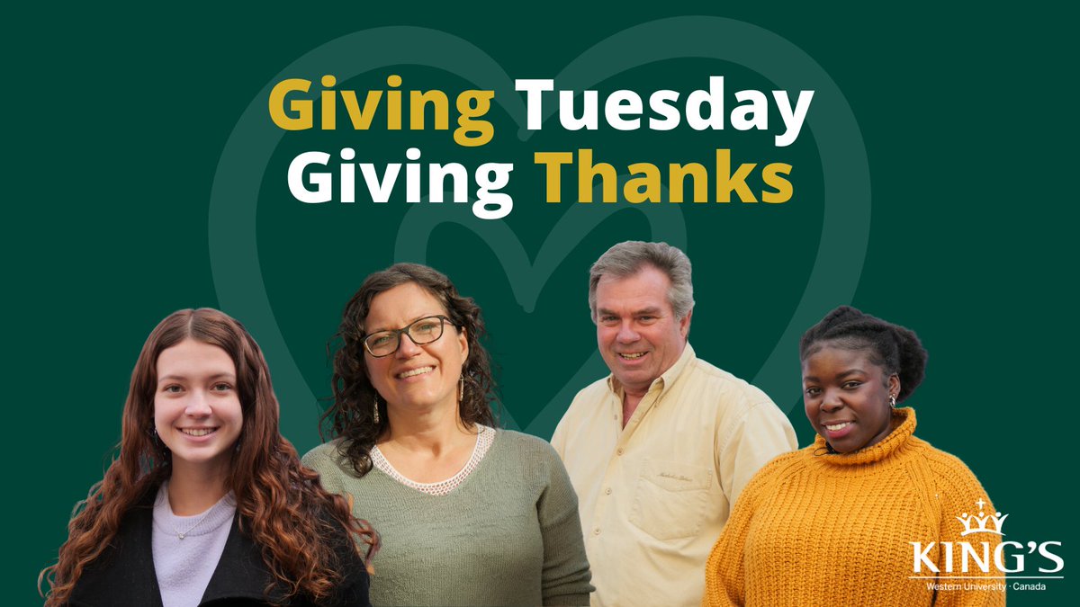 KUCalumni's tweet photo. Whether you give your time, talent, or financial support, there are many reasons to thank you for supporting King’s. Hear how your support has benefitted some of our finest scholars: https://t.co/6vAKKVvNCF
#GivingTuesday #GivingThanks #IGiveToKings #SupportStudents #ThankYou https://t.co/iImCQZLIb9