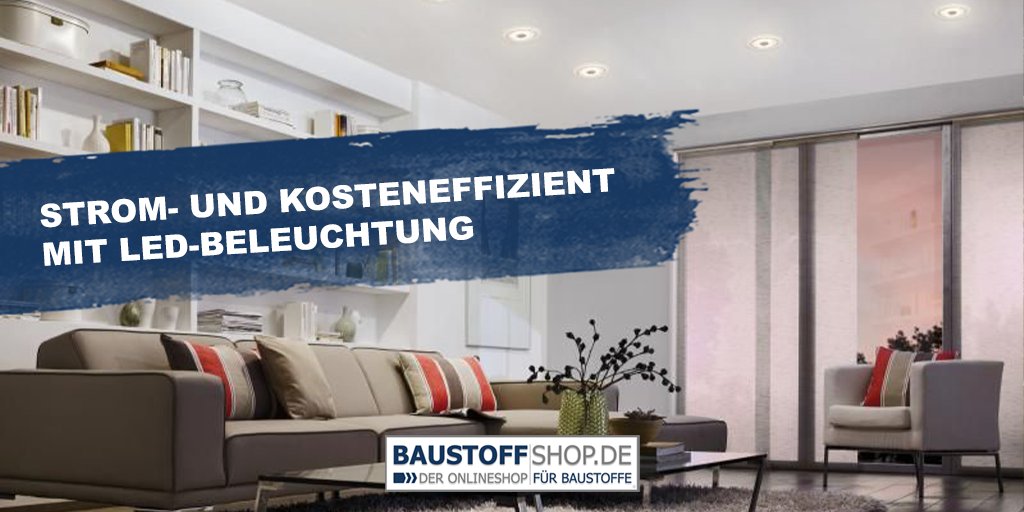 baustoffshop_de's tweet photo. #LED #Beleuchtung ist nicht nur stromsparend im Einsatz, sondern dank ihrer Langlebigkeit auch sehr kosteneffizient: https://t.co/sRb9uFN1Ln https://t.co/U7YoQ4VU8K