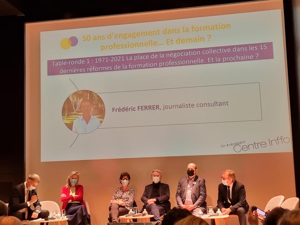 UNSAecoformpro's tweet photo. Colloque organise par @centreinffo : "1971-2021:  50 ans d'engagement pour la #formationprofessionnelle " :  Accompagnement des actifs, gouvernance et financement du système, lien avec les territoires...de nombreuses interrogations partagées par l'@UNSA_officiel. https://t.co/7N8y7QgKZi