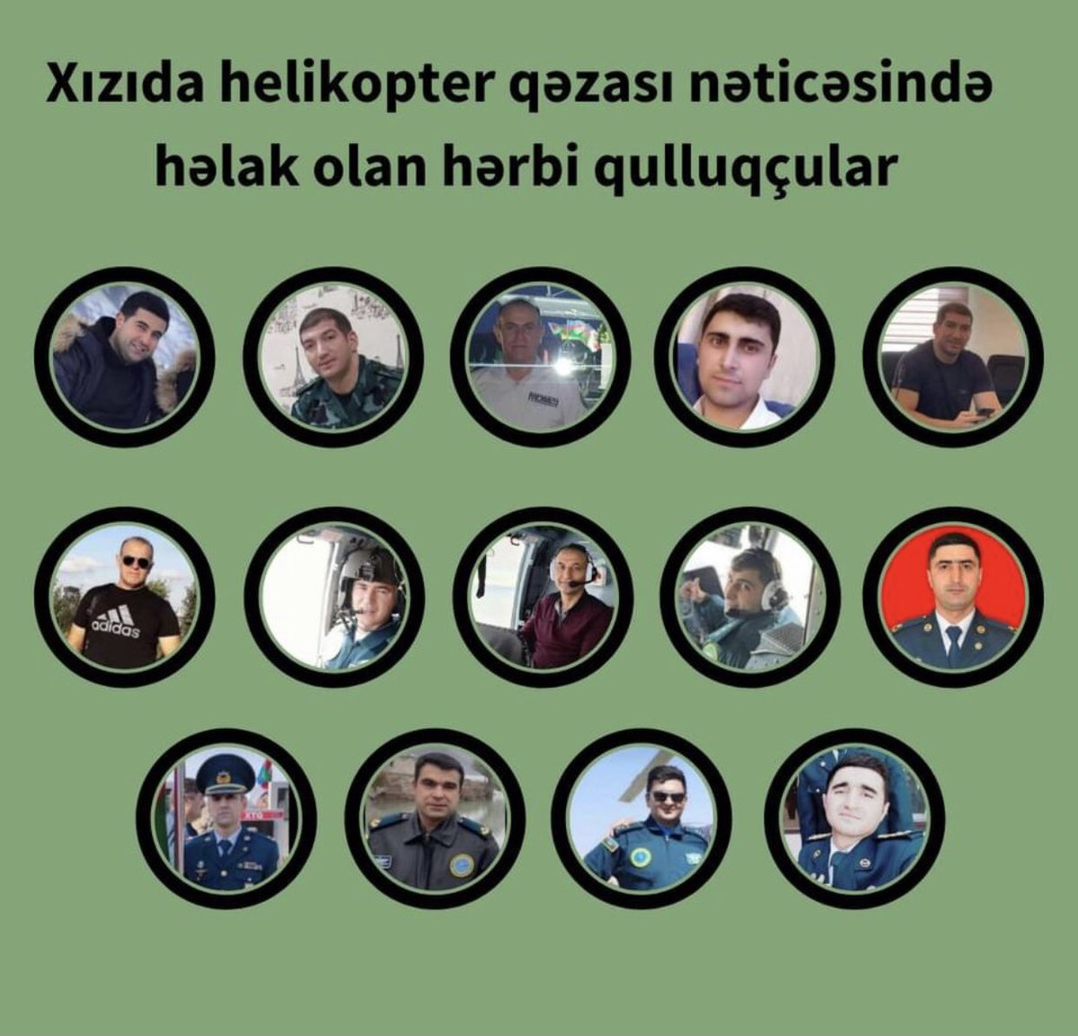 AllAhdan rəhmət diləməkdən başqa, əlimizdən bir şey gəlmir.yaxınlarına Allah səbr, dözüm versin.😔