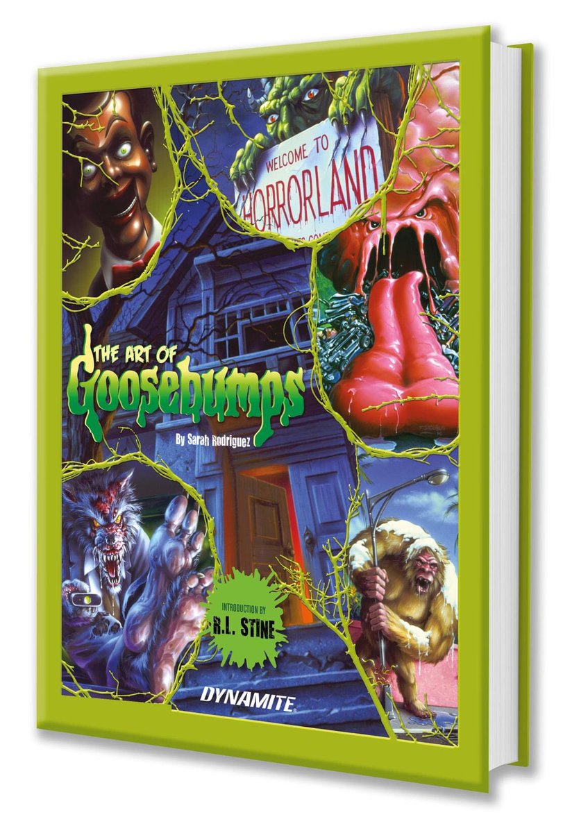 OUT TODAY! This big art book has all the original Goosebumps covers by Tim Jacobus and the stories behind them…