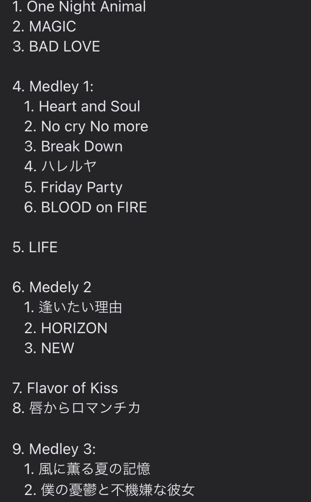 brasil_aaa's tweet photo. AAA caprichou na setlist oficial da Dome Tour, vários sucessos do grupo e medleys! 😍😍👏👏

#aaa #AAA15thanniversary #AAADOMETOUR15thANNIVERSARY https://t.co/HynCPmP8NJ