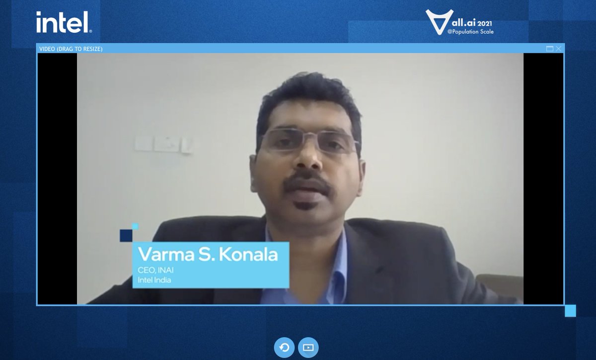 '#ProjectiRaste focuses on 3 aspects, vehicle safety, road infrastructure safety & mobility analysis,” says Varma S. Konala at #allAI2021 virtual summit.

#BeyondBorders @IntelIndia @VarmaKonala