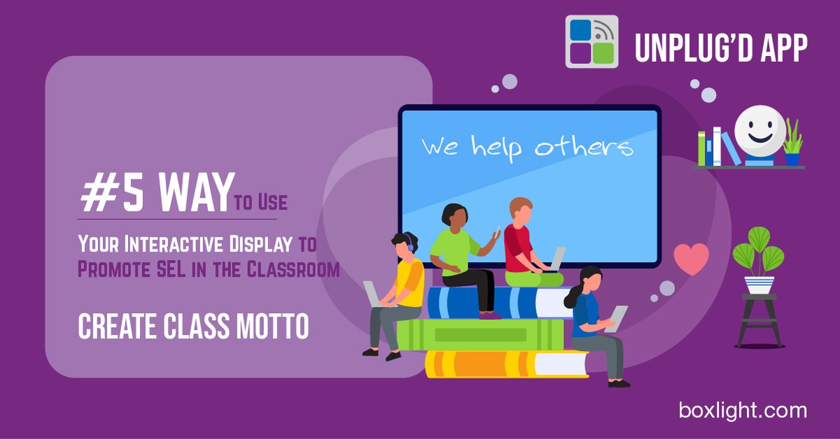 boxlightinc's tweet photo. Easily integrate #SocialEmotionalLearning by having #students collaborate on creating a class motto! To learn more, click here: https://t.co/ekMhwM3dUM 

#SEL#SocialandEmotionalLearning #Boxlightwebinar #BoxlightSEL #BoxlightEOS @eosedu https://t.co/CblfxSRYCO