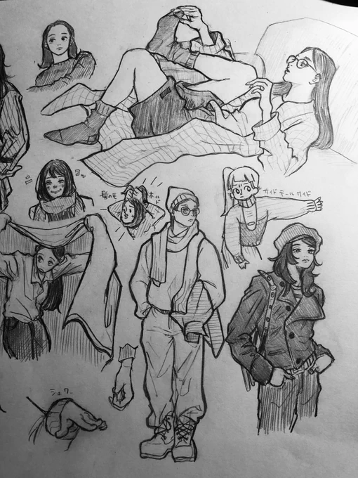 最近女の人描いてなかったからアナログで。 