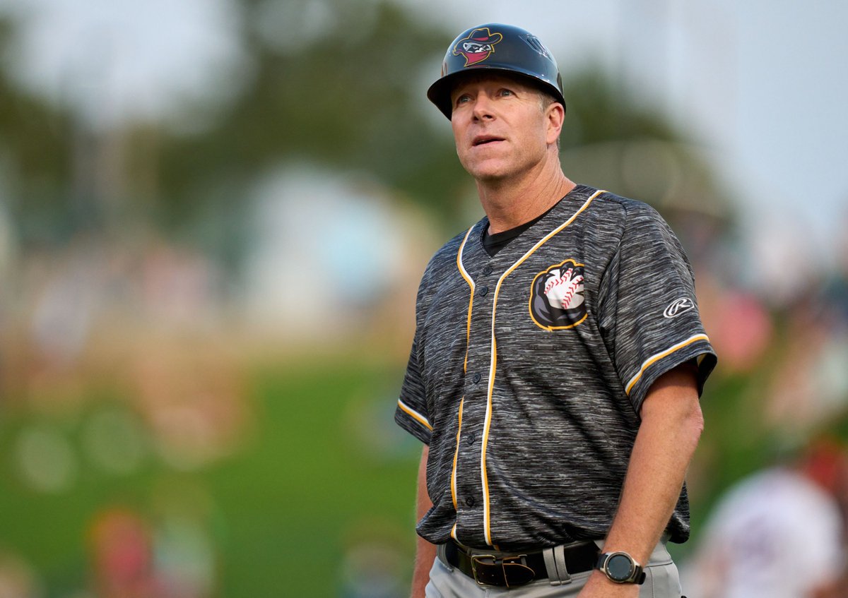 BaseballAmerica's tweet photo. Chris Widger is our 2021 Minor League Manager of the Year 🙌

He led @QCRiverBandits to a High-A Central title. 

Full story: https://t.co/uXbPo7Q1ub https://t.co/5pHcG543QF