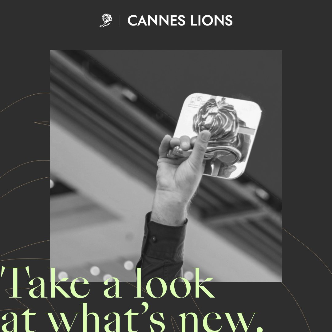 Cannes_Lions's tweet photo. From the introduction of the Creative B2B Lion to a refresh of the Creative Commerce category – things have evolved for 2022, including the Awards Tracks. 

Here’s what’s new for 2022: https://t.co/6sjSK8pcE5 https://t.co/jHfLXrrfcX