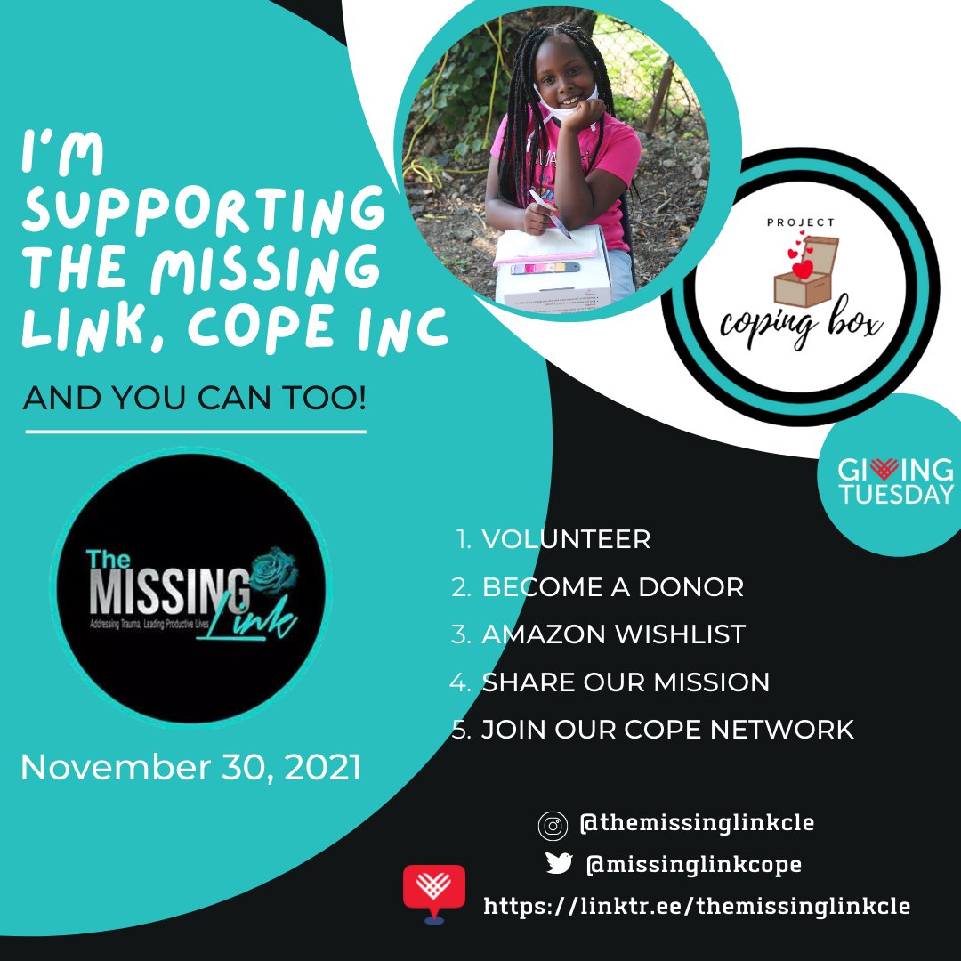 RachelDissell's tweet photo. Project Coping Box is an amazing & accessible way to help kids and adults tend their mental health. Love what @MelanatedMill is building. If you can, give some support! @missinglinkcope #themissinglinkcle #projectcopingbox https://t.co/VnPDnolY4l