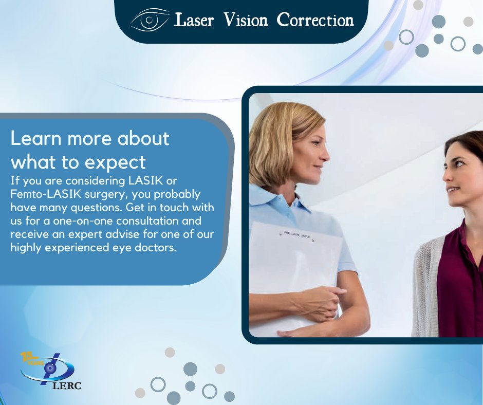LERCDUBAI's tweet photo. Learn more about what to expect

If you are considering LASIK or Femto-LASIK surgery, you probably have many questions. Get in touch with us for a one-on-one consultation and receive an expert advise for one of our highly experienced eye doctors.

Learn more about LASIK https://t.co/1vHkKPPvZA