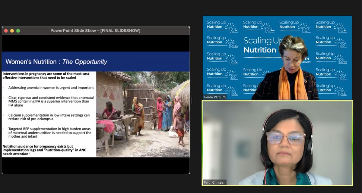 SUN_Movement's tweet photo. #TimeIsNow to #InvestInNutrition #PoweringWomen #PromisingFutures 🙌🏾

Today we are learning about the #ppportunity of investing in women’s nutrition a few days before @Nutritionwin Summit #N4G2021  by Prof. @ParulChristian  of @JohnsHopkinsSPH 🧐🤓🥸 https://t.co/rqnMfEFgwN