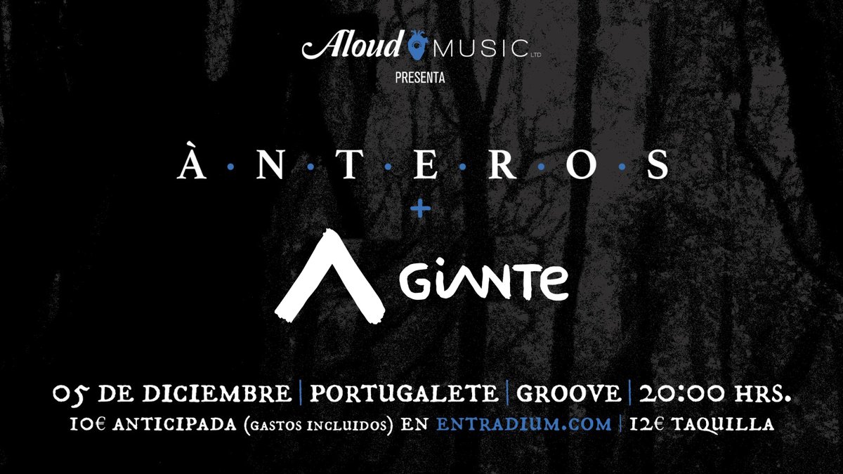 Anterosband's tweet photo. Por razones de salud, @ikarasscvlt no podrán estar en el concierto del domingo de Portugalete y desde aquí les mandamos los mejores deseos de rápida recuperación.

Afortunadamente, los amigos de Giante se han liado la manta a la cabeza para mantener vivo el bolo! https://t.co/xzOBUdjKr3