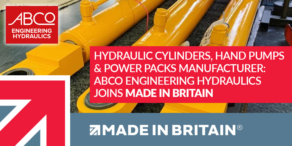 Made in Britain (@madeinbritaingb) on Twitter photo Manufacturing hydraulic cylinders, hand pumps and power packs from facilities in Nottinghamshire: <a href="/AbcoHydraulics/">ABCo Engineering Hydraulics</a> joins Made in Britain.
Find out more: loom.ly/vLilMTo
#MadeinBritain #Manufacturing #UKManufacturing Manufacturing hydraulic cylinders, hand pumps and power packs from facilities in Nottinghamshire: <a href="/AbcoHydraulics/">ABCo Engineering Hydraulics</a> joins Made in Britain.
Find out more: loom.ly/vLilMTo
#MadeinBritain #Manufacturing #UKManufacturing