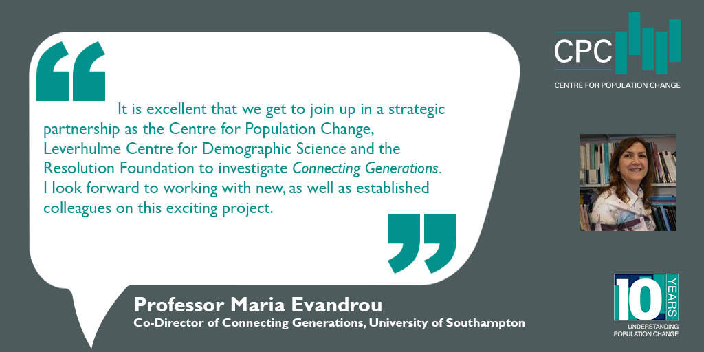 🗓️ From 2022, new @ESRC funding to study 'Connecting Generations' will bring together experts from CPC across @unisouthampton, @univofstandrews, & @StirUni, with new partners at @OxfordDemSci & @resfoundation. 🗞️ Read the latest research funding news at: cpc.ac.uk/news/latest_ne…