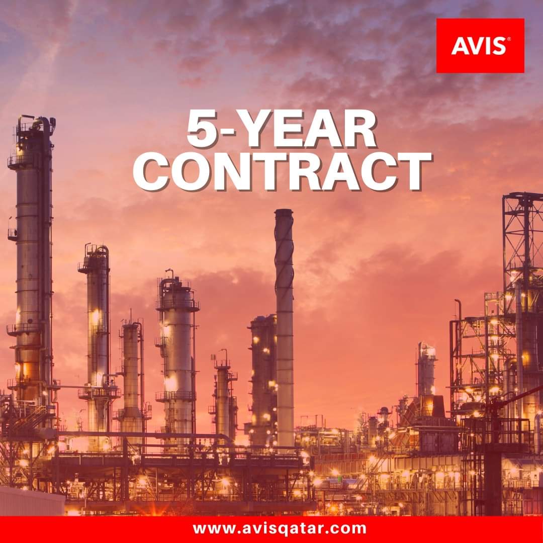 Avis_Qatar's tweet photo. AVIS, Qatar's most trusted car rental services, has recently signed a 5-year contract with one of the leading global oil and gas companies. With this, the two companies hope to further strengthen their business ties in the coming years to come. Wishing you all the best! https://t.co/BD1bfTb2ep
