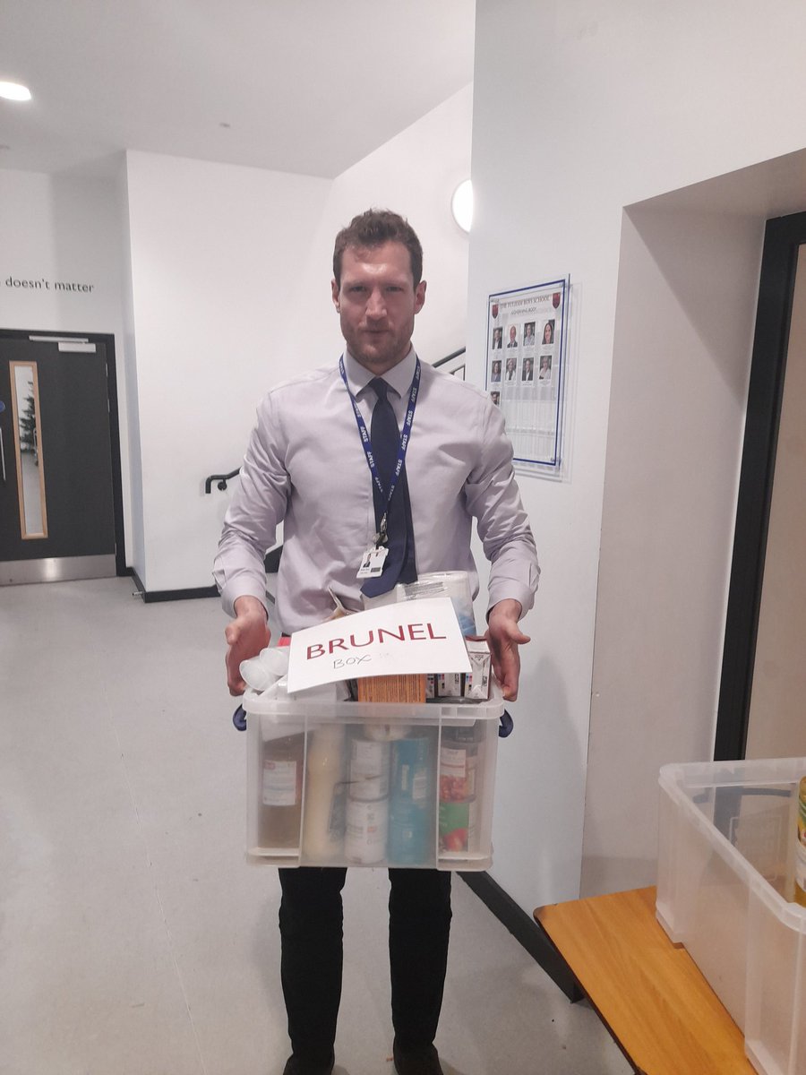 FBS_Enterprise's tweet photo. Thank you to all that donated to the @dadshouseuk foodbank. Congratulations to Wilberforce who have topped our very accurate Steele-o-meter and earned themselves 50 HPs! https://t.co/Vppvp06Kg1