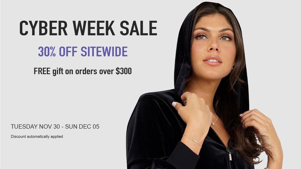 Raffinalla's tweet photo. CYBER WEEK IS HERE - shop all your fave styles &amp; save 30% SITEWIDE
FREE gift on orders over $300
Keep shopping &amp; we’ll keep on giving 
Part of all proceeds go toward helping women’s shelters
#RaffinallaStyle 
#MadeinMontreal #canadiandesign #canadianfashion #MadeinMontreal https://t.co/RpsL08UQuh