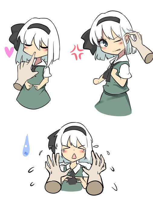 #今月描いた絵を晒そう 今月の妖夢は可愛いめですね。 