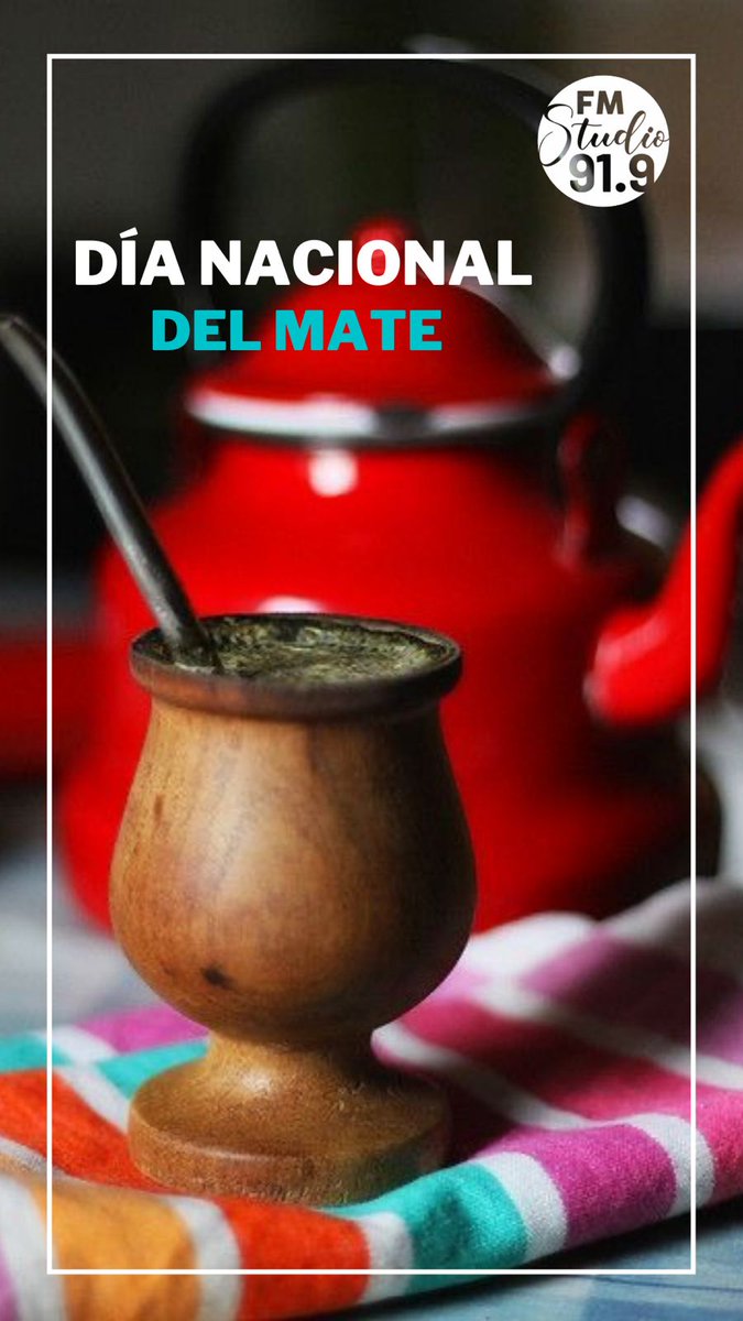 radiostudio341's tweet photo. Dia Nacional del Mate: se celebra esta fecha por ley desde 2015 en conmemoración del nacimiento del comandante guaraní Andres Guacarari y Artigas. 

Escuchalo 👇
📲https://t.co/qWqfMo1W6J

#StudioFM
#DiaDelMate
#OnStudio #ModoUpStudio
#WeekendStudio #QuienTeDice https://t.co/RRNAHGFS15