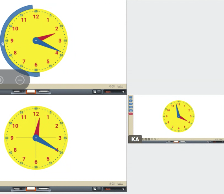 Kidsmathtalk's tweet photo. It's a @brainingcamp and #formative5 Show ME time! Having the best morning listening to and watching 2nd graders use the Brainingcamp live feature to explore time and receive real time feedback. #ElemMathchat @FPSmathscience https://t.co/gbIG9vtTt6