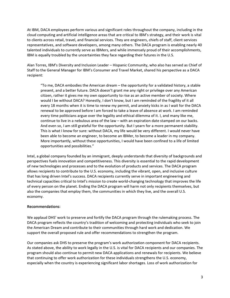 amazon_policy's tweet photo. At Amazon, we believe that building a culture of inclusivity is a critical driver of the success of our employees and our company. DACA recipients help us innovate on behalf of customers and are a critical part of our diverse workforce. Read our joint filing to @USCIS ⬇️ https://t.co/FNwD2WPhJ0