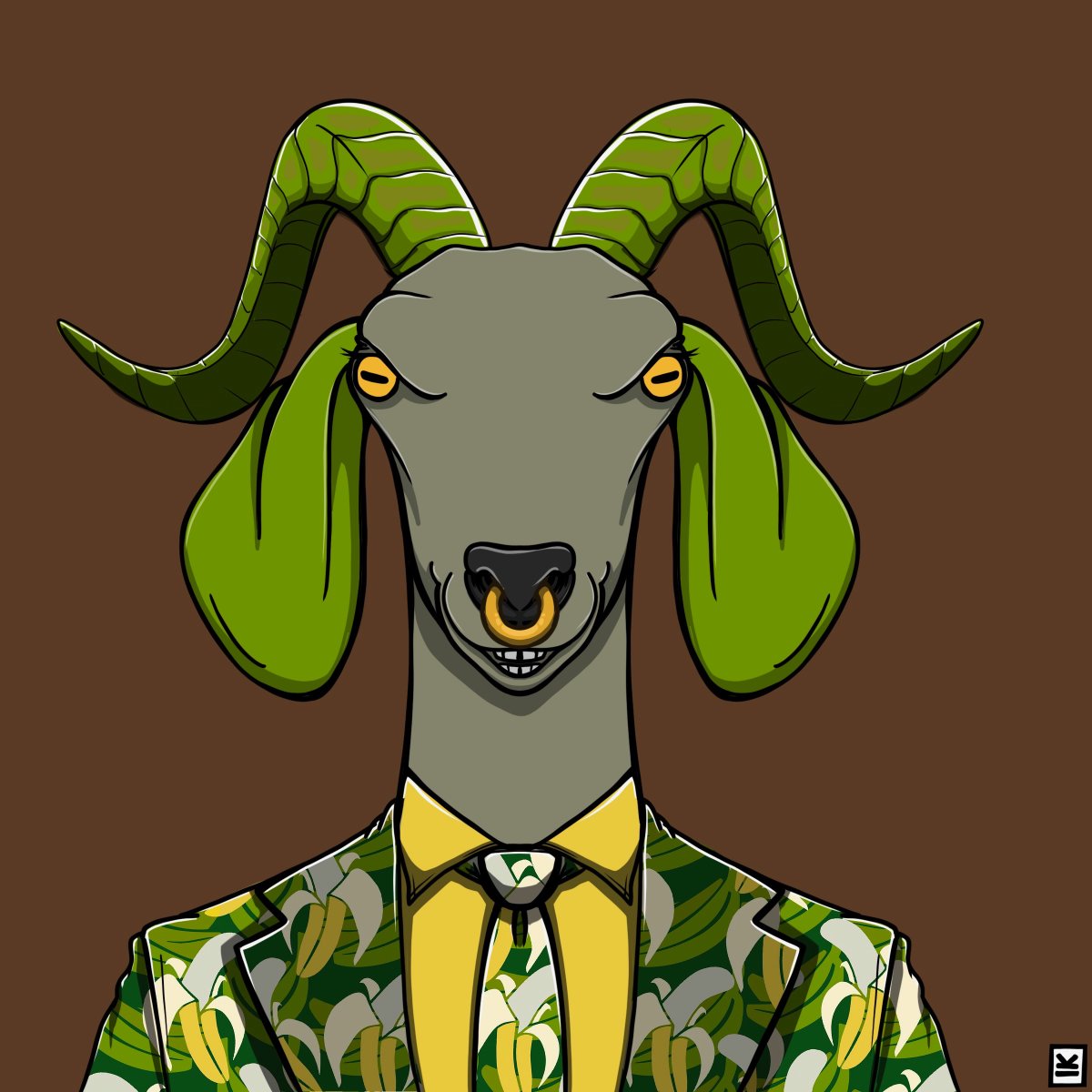 Kryptables's tweet photo. My new avatar from @AlGoatsPFP 🐐🥰
@MushiesNFT and @ApeLabsEdu love #AlGoatsPFP 🐐
This is even tailor-made for @ape_swap fans as there are $BANANA all over the outfit😎
Thank you so much for great #NFT #Collection launch by the team!
GOAT = Greatest Of All Time💪
#Algorand https://t.co/cNjF7eZa7u