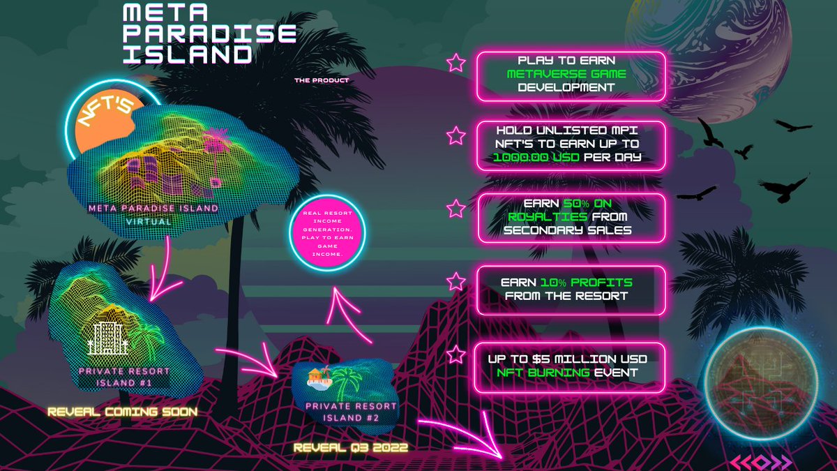 🏝️Meta Paradise Island🏝️- The Product! #NFTCommunity #nftcollector #NFTshill #NFTGame #NftRevolution #mpinft