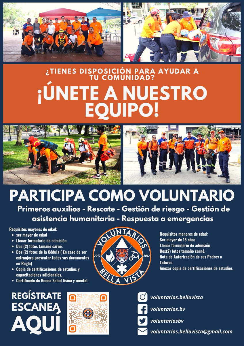 ¿Qué esperas?
Participa como voluntario,
te estamos esperando.
Regístrate llenando nuestro formulario desde aquí: 
sites.google.com/view/bellavist…

#Voluntarios #bellavista #ProteccionCivil