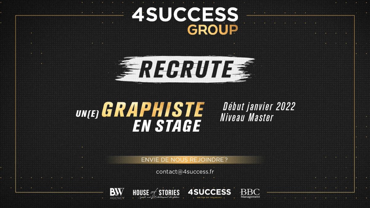 4Success_Off's tweet image. 🚨STAGE GRAPHISME🚨
Fans de sport, d’influence &amp;amp; d’entertainment, c’est par ici que ça se passe👇🤩💻