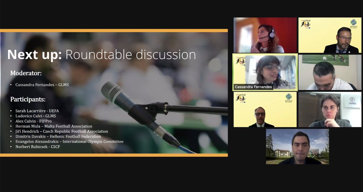Ongoing now: the roundtable discussion at the Closing Conference of the #Integriball #Erasmusplus project. An excellent #opportunity to share #opinions and #insights about #sportsmanipulations 💪🏻💪🏻