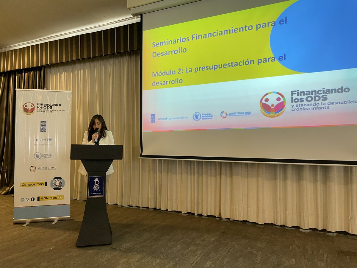 unicefecuador's tweet photo. Este martes se lleva a cabo en #Quito el segundo módulo "La presupuestación del desarrollo" del programa conjunto "Financiando los ODS en Ecuador y atacando la #desnutricióncrónicainfantil", organizado por @PNUDEcuador, @WFP_Ecuador y @JointSDGFund y @unicefecuador https://t.co/k1HffV7Kif