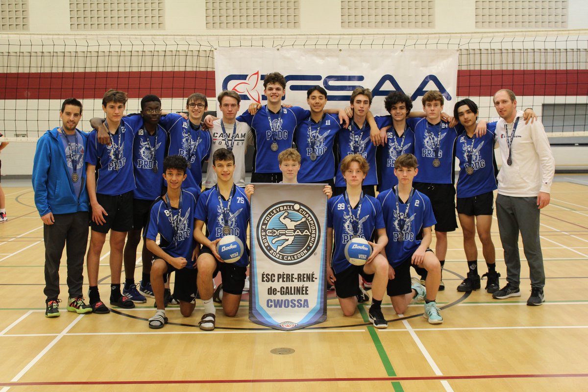 D8Athletics's tweet photo. HUGE Shoutout to @PereRene for winning @OFSAAVball Silver this past weekend! @OFSAA 

Bien Joué! https://t.co/HXbGcD3c1t