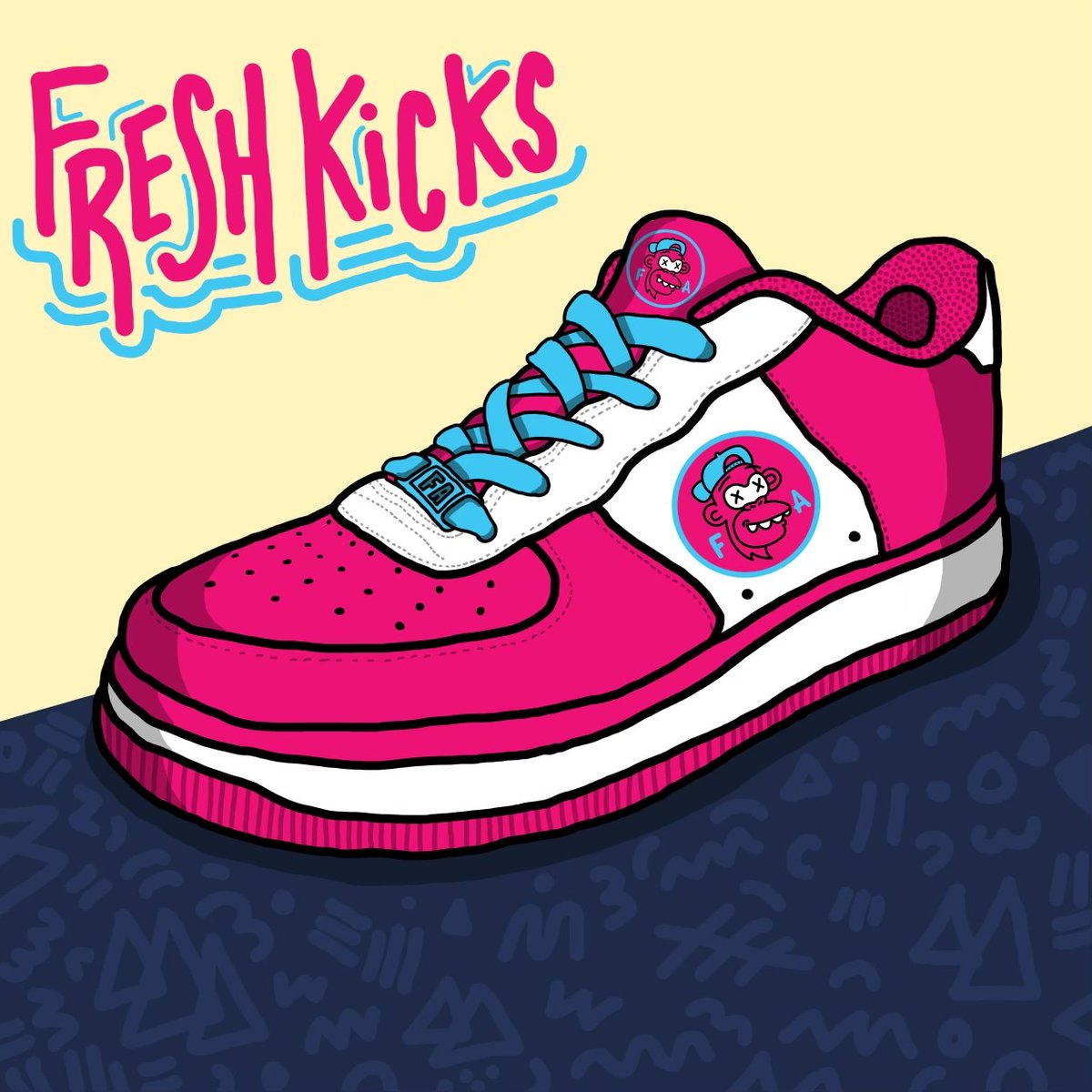 freshapesnft's tweet photo. Introducing Fresh Kicks 👀 custom sneakers, exclusive for Fresh Apes members 🔥

Shoes will be released as an NFT (1K per design)

Fresh Kicks owners will get virtual shoes in the 'Verse and physical pair for real life 💧💧💧

#NFTs #NFTCommunity #nftart #sneakerhead #sneakers https://t.co/Tx4NJZGwfs