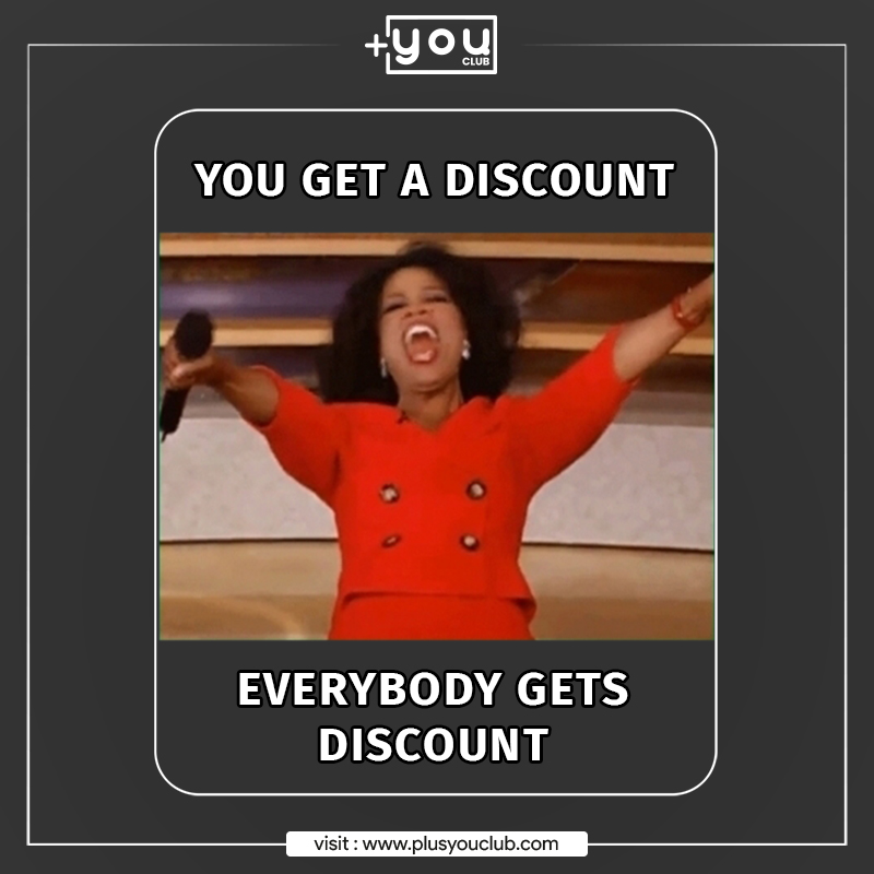 ThePlusYouClub's tweet photo. PlusYou Club Has Discounts Everyday For Everyone!🎉😌

#PlusYouAlways #InstantDiscount #Discount #Savings #Shopping #Oprah #YouGetADiscount #EverybodyGetsADiscount #Memes https://t.co/uC3nuzUWrW