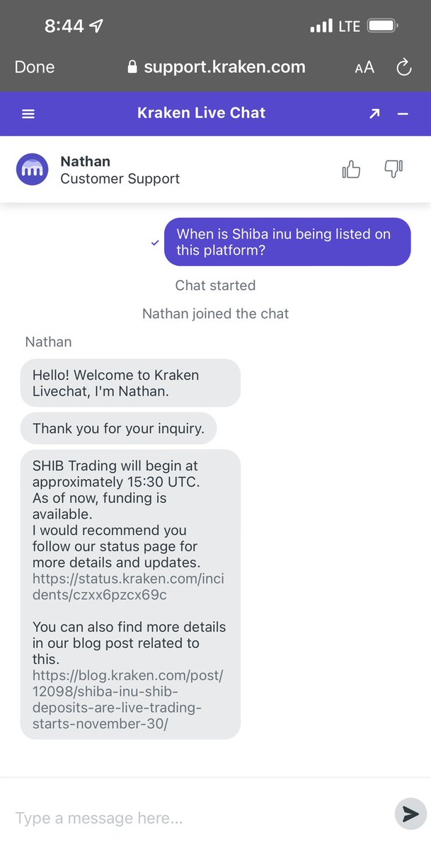 keith18140682's tweet photo. @krakenfx Shiba Army I’ve Spoken With One Of The Agents And He Said It Will Be Listed At 15:30 which is 9:30 where im at! So Don’t Panic! Don’t Sell! 30 more mins we should be fine💎🙌🏾 #SHIBARMY #SHIBARMYSTRONG #krakenlistshib #ShibToMars #Shibtothemoon #OneCentDream https://t.co/yRCOCOSmmE
