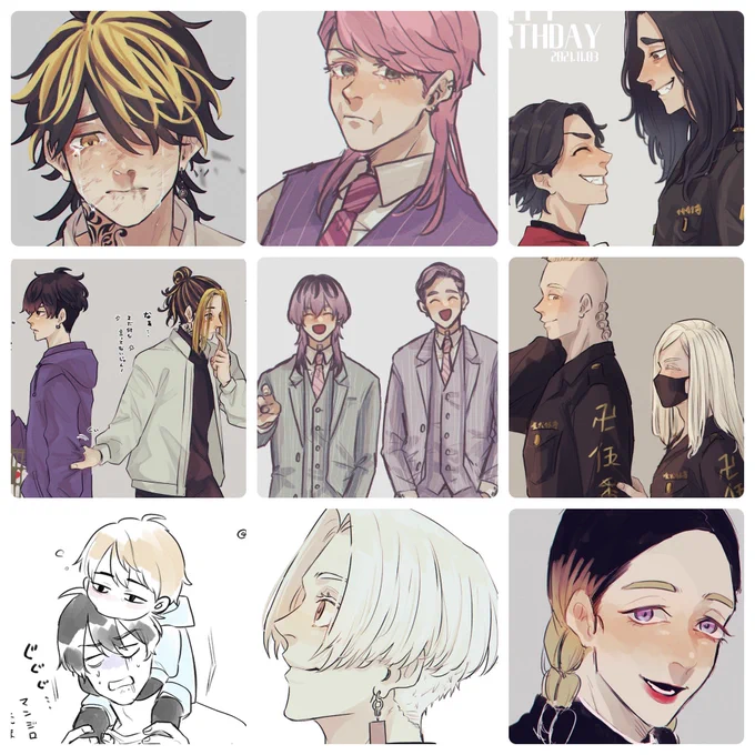# 今月描いた絵を晒そう
ぬん 