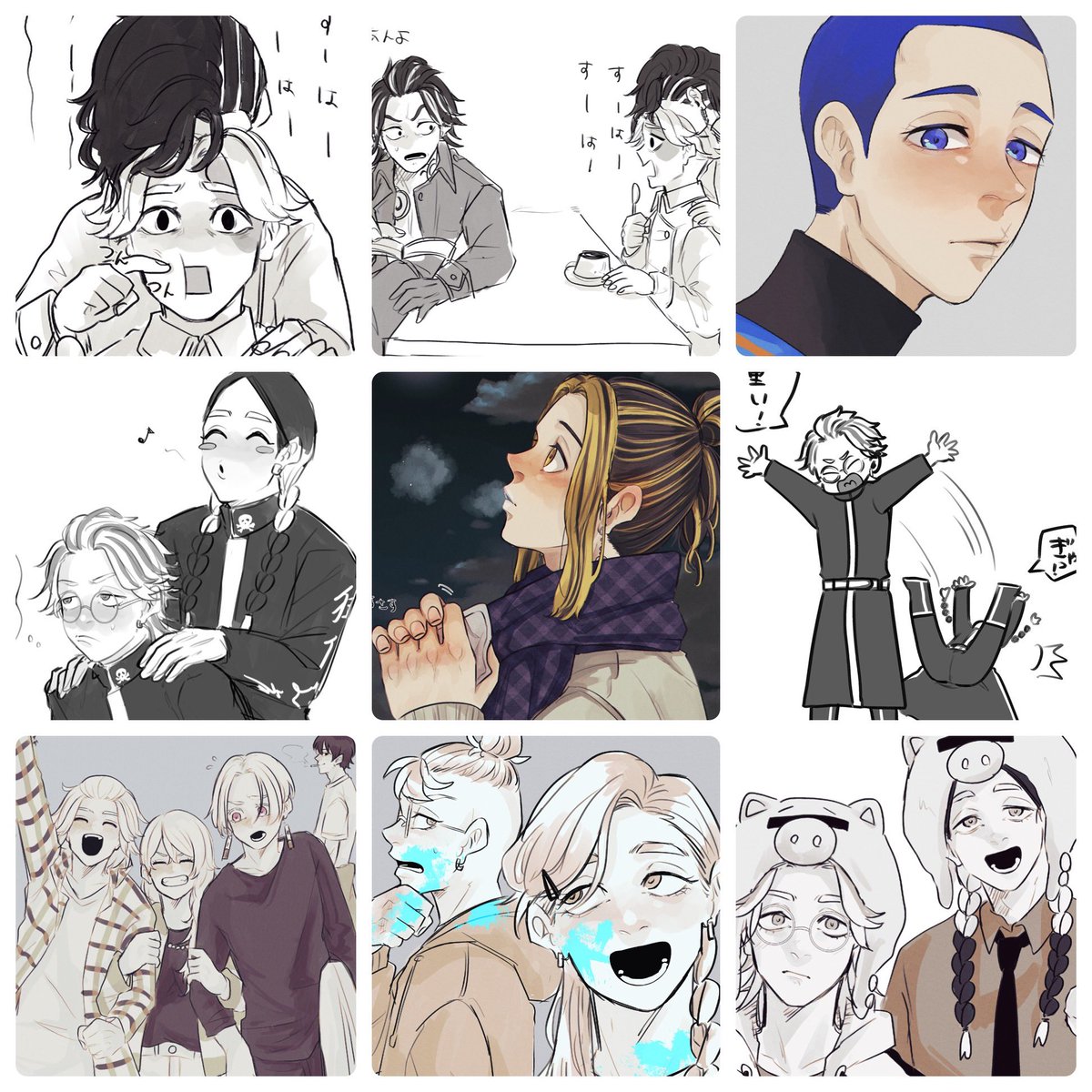 # 今月描いた絵を晒そう
ぬん 