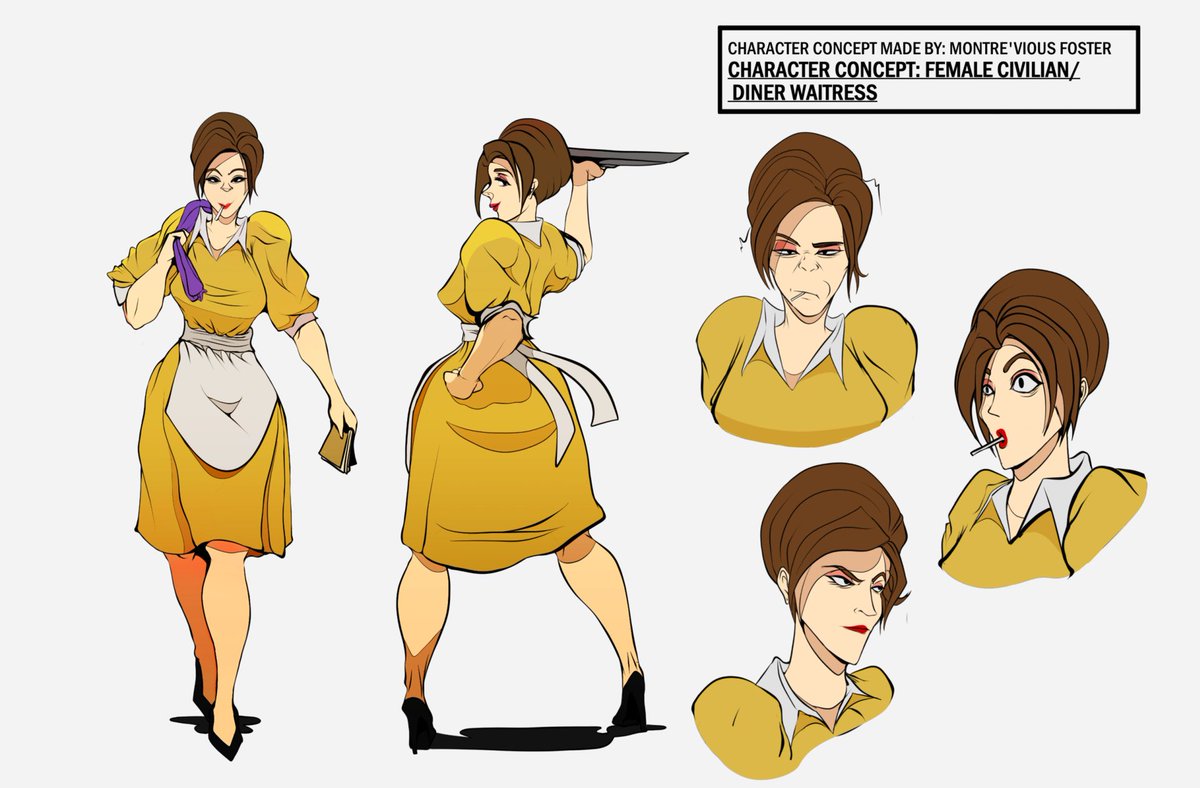 FizzleFortuneMF's tweet photo. Female Civilian (Waitress) Promotional Art (2016-2017)
Link to the actual model made can be found here: https://t.co/1fo0qmvnsZ https://t.co/w3FipbJcFJ