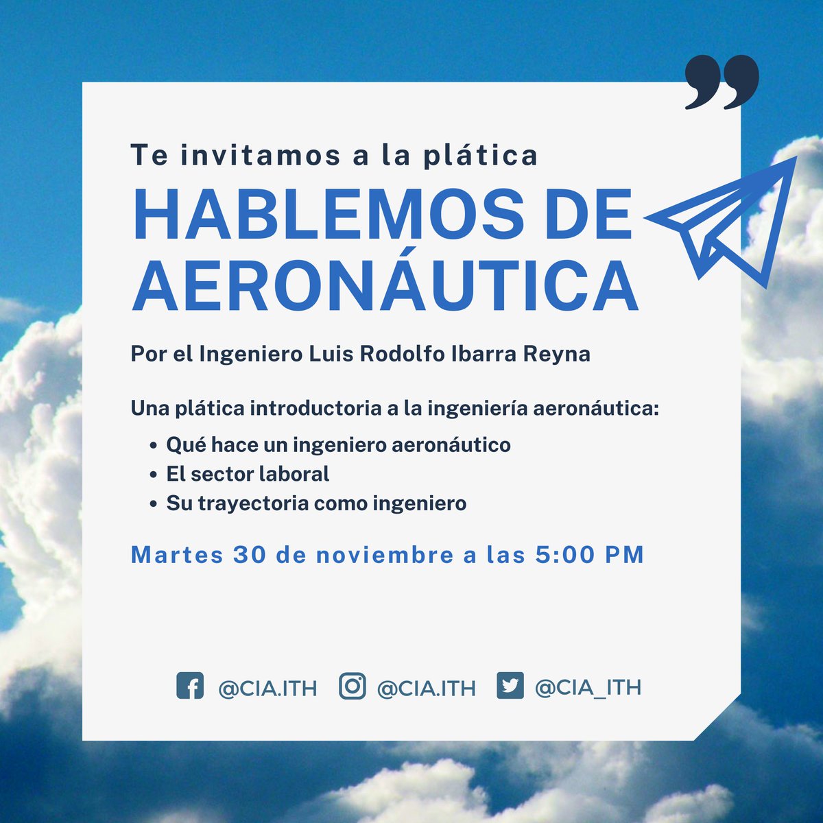 Comité de Ingeniería Aeronáutica ITH tweet media