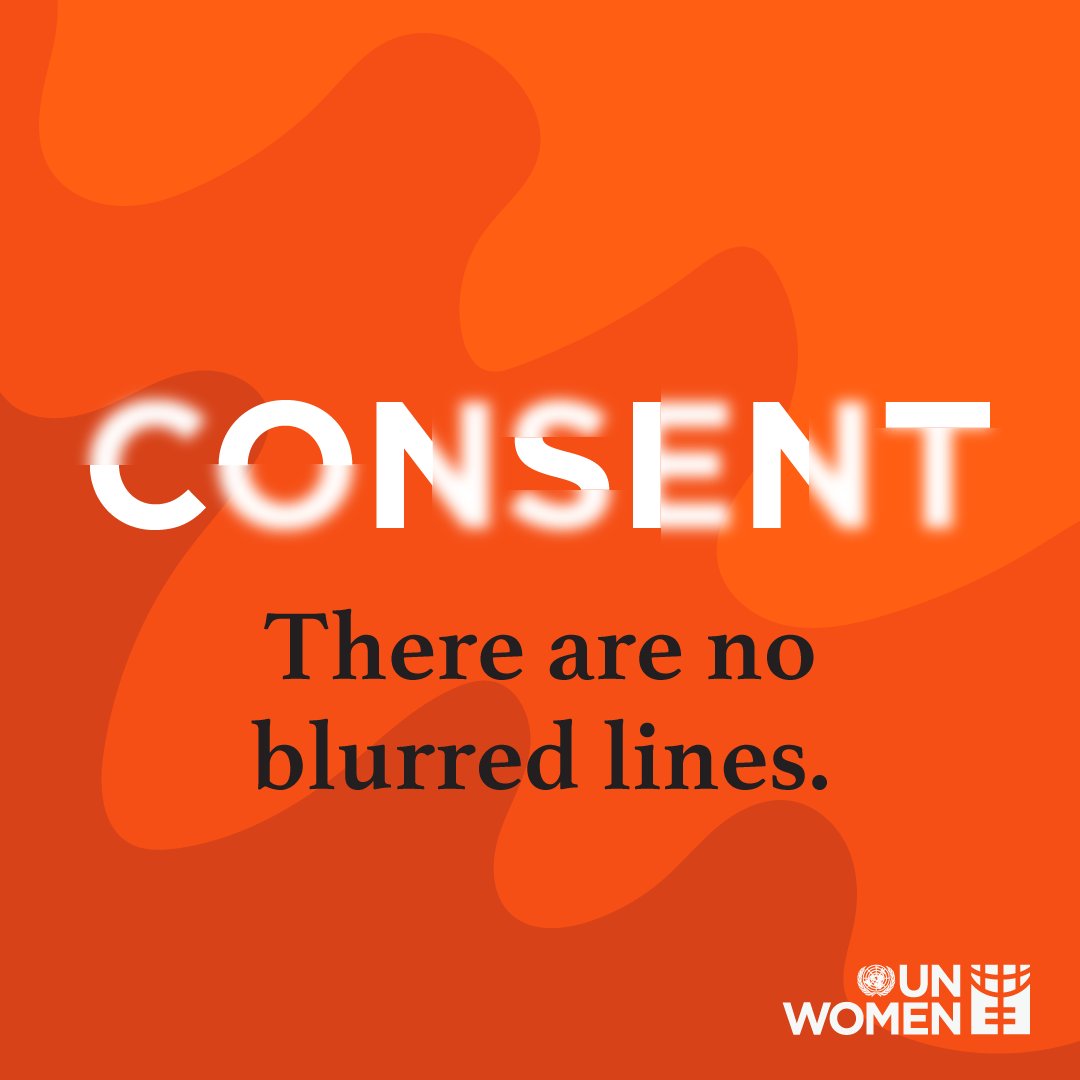 There is no excuse for sexual violence. There are no blurred lines when it comes to consent

#16daysofactivism #saveagirlsaveageneration <a href="/UN_Women/">UN Women</a>