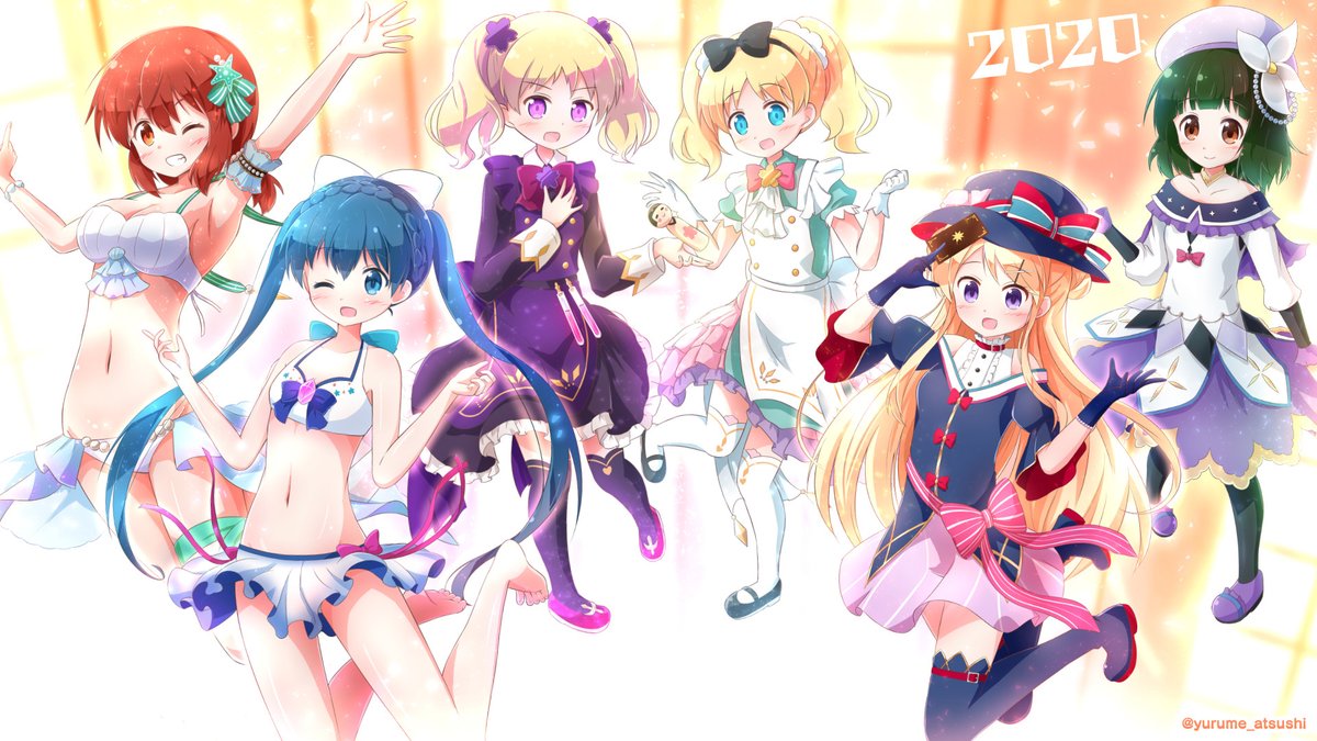 九条カレン 「(2020年絵再掲)九条カレンちゃん!お誕生日おめでとう! 」|ゆるめあつしのイラスト