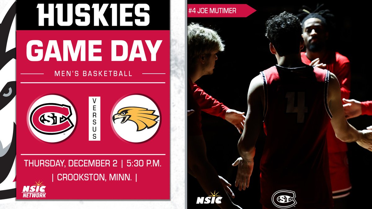 Beat the Golden Eagles!

📍: Crookston, Minn.
📻: bit.ly/3GvNNMU
📊: bit.ly/3E8nyuB
📺: bit.ly/3pc6iy8

#unleashSCSU #NSICMBB #SCSUHuskies