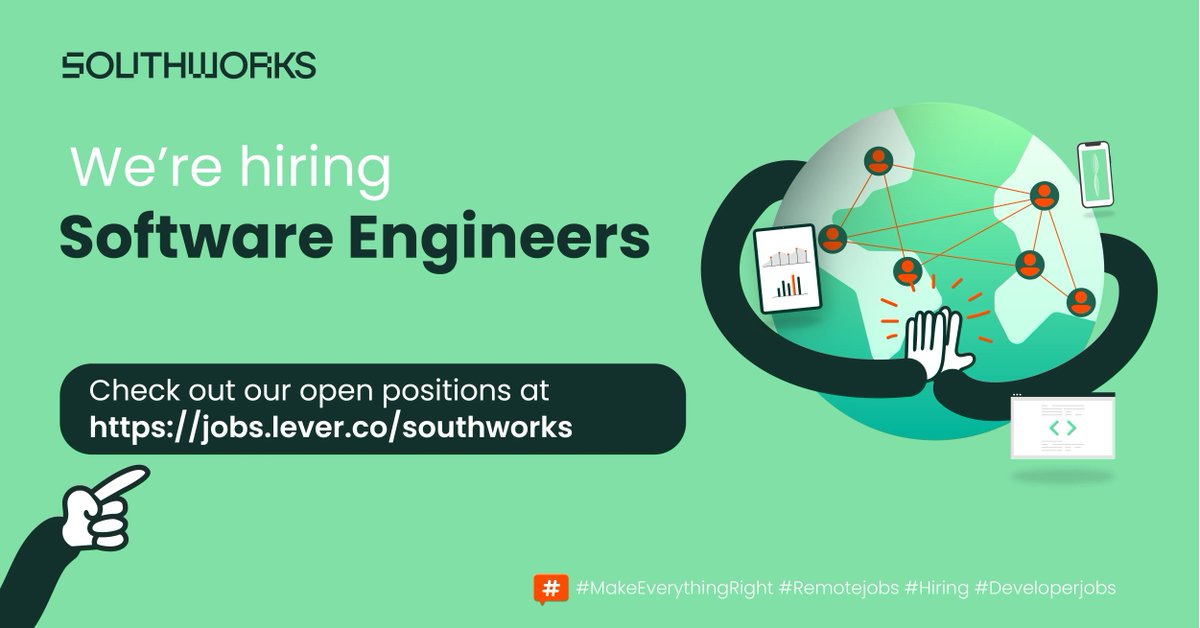 southworks's tweet photo. Are you ready to tackle new things all the time, have the freedom to self-direct your work and get hands-on training with the latest tech? We're on the hunt for super-skilled software engineers to join our growing team 👉 https://t.co/9NOTIrMSuc #remotejobs #hiring #developerjobs https://t.co/sKkGMQzfmG