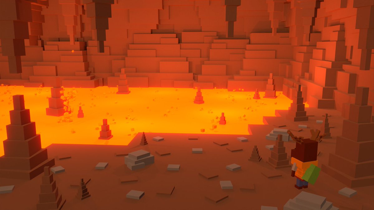 Dash_Bit's tweet photo. Finished my fourth piece in this series: a volcanic cavern. This one is animated too, and you can check that out on my portfolio site:
https://t.co/UCBRLQWtlk
#3denvironmentart #3dmodeling #blender #lavalevel #3danimation https://t.co/mwYwJ6tyXr