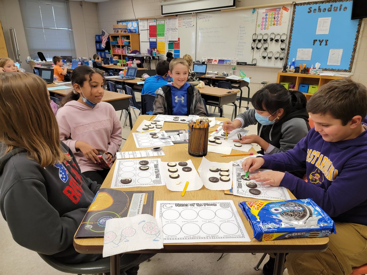 tabikat911's tweet photo. Fun with Science today...Phases of the Moon. Everything is better with one's right?🤗 #ScienceatthatHawksNESt
#StudentTeachingFun #WCE #UNCW https://t.co/uez9r9DAaw